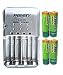 Pisen Fast Charger and Rechargeable Ni-MH AA Battery Set (2300mAh)-US for Fuji film camera
