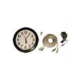 Covert Clock Camera With Pinhole Lens - Black & W