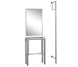 hall mirror and coat rack