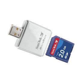 Electronics: Sandisk SD 2GB W/ MicroMate Reader Bundle