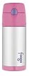 Foogo by Thermos Leak-Proof SS 12 oz Straw Bottle in Pink