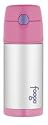 Foogo by Thermos Leak-Proof SS 12 oz Straw Bottle in Pink