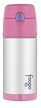 Foogo by Thermos Leak-Proof SS 12 oz Straw Bottle in Pink