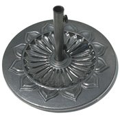 Classica Platinum Umbrella Base - 9" tall, 70 lbs.