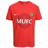 Manchester United Rooney Gift Pack (T-Shirt & Gym Sack)- Red - Kids