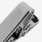 Executive clasp by Enrico Pardini silver metal tie bars under The Jewelry Store