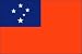 3 x 5 Feet Samoa (Western) Poly - indoor International Flag Made in US.
