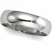 10K White Gold Half Round Band - 6mm Size 10