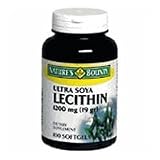Ultra Soya Lecithin 1200 mg Softgels, By Natures Bounty - 100 Softgels