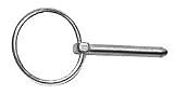 Hood Pin 3/16 in. Flip Over Style Pair Chrome Plated Replacement