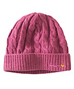 Carhartt WA061 Women's Cable Knit Hat Tulip Pink Heather One Size