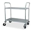 Storelogic 2HDL8 Wire Cart, 2 Shelf, 48x24x39, Zinc