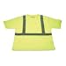 RTS81032 - Rawhide Safety T-Shirt,w/Pckt,Med.,Yellow/Reflective Strips