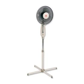 Brand New. 5 Star Pedestal Fan Floor-standing Tilt and Lock 48.5Db 3-Speed H1180-1370mm Dia.406mm