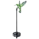 Lumisol Electrical PL-1050-11N Four Seasons Courtyard Color Enhanced Solar Hummingbird Stake Light