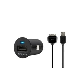 Belkin Mini USB Chargeur voiture 12V incl. Sync-cable pour iPod/iPhone
