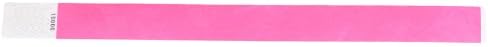 Lot of 500 Neon Pink 3/4" Wristbands Event Admission Tickets Wrist Bands