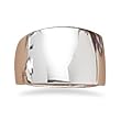Wide Tapered Sterling Silver Band