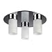  Aqua Ice Triple Plate Ceiling Light Chrome