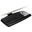 3M Easy Adjust Keyboard Tray with Standard Platform,  17 3/4 Inch Track, Antimicrobial Gel Wrist Rest