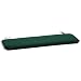 Oxford Garden 5-Foot Bench Cushion, Hunter Green