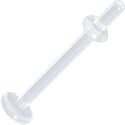 14 Gauge BIOPLAST Straight Barbell Retainer 5/8"