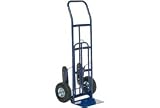 Industrial Strength Steel Hand Truck Curved Handle With Stair Climbers