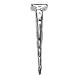 14K White Gold Religious Nail Pendant- 37mm