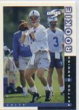 1998 Peyton Manning Indianapolis Colts Football Rookie Card In Protective Display Case !