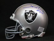 Signed Rice, Jerry Authentic Oakland Raiders Mini Helmet