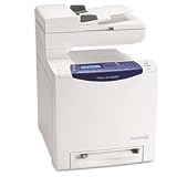 Xerox Phaser 6128MFP/N - Multifunction ( fax / copier / printer / scanner ) - color - laser - copying (up to): 16 ppm (mono) / 12 ppm (color) - printing (up to): 16 ppm (mono) / 12 ppm (color) - 250 sheets - 33.6 Kbps - USB, 10/100 Base-TX - AC 120 V