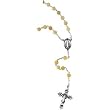 Sterling Silver Yellow Jade Rosary