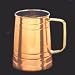 Copper Tankard w/Brass Handle 4-1/2