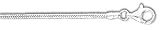 Sterling Silver 10 Inch X 2.3 mm Snake Chain Anklet - Italian