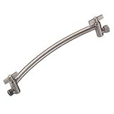 Danze D481170DN 13-Inch Curved Adjustable Shower Arm, Distressed Nickel