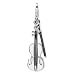 Genuine IceCarats Designer Jewelry Gift Sterling Silver 3-D Violin And Antiqued Bow W/Lobster Clasp Charm