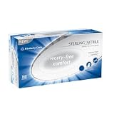 KIMKCSN026087 Sterling Nitrile Gloves,Powder/Latex-free,150/BX,Med.,LGY