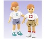 Fisher Price Loving Family Side-By-Side Siblings Brother Sister