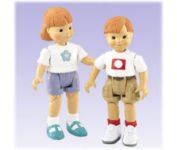 Childrens Toyshop  Toys : Fisher Price Loving Family Side-By-Side Siblings Brother Sister
