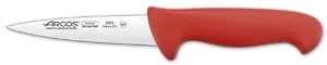 Arcos 5-Inch 130 mm 2900 Range Butcher Narrow Blade Knife, Red by Butchers Steel