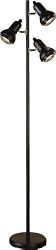 Normande Lighting JS1-111 Trac 3-Light Tree Lamp, Black