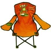 Kids Folding Camp Chair, 3-pc Set in 2 Colors (Frog Leaper) (Cup Holder)