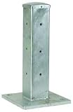 Industrial Grade 5JEX5 Guard Rail Post, Single High Corner, L 4In