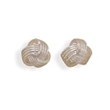 Sterling Silver Earrings (Post) - 6mm Love Knot
