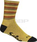 Salsa Pipi Striped Socks Mustard SM/MD 7" Cuff