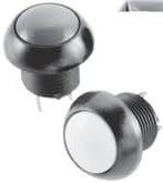 Pushbutton Switches Flush Dome Solder 5A SPST-DB, SPDT-DB