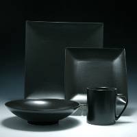 Mikasa Stone Glaze Black 4 Piece Place Setting