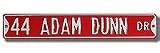 Steel Street Sign: &acute; 44 ADAM DUNN DR &acute; - B0001LSHD0
