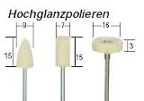 Proxxon 28800 Felt Polishing Tips