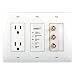 In Wall Power Center For Custom Installation Applications 2 Surge Protected AC Outlets